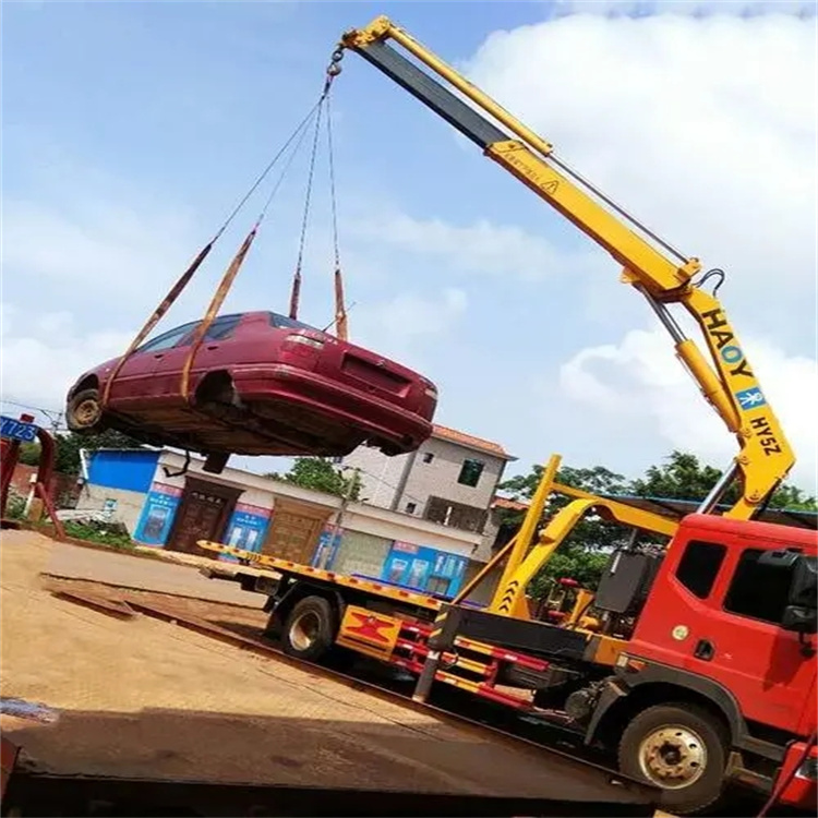 德格吊车救援小汽车怎么吊